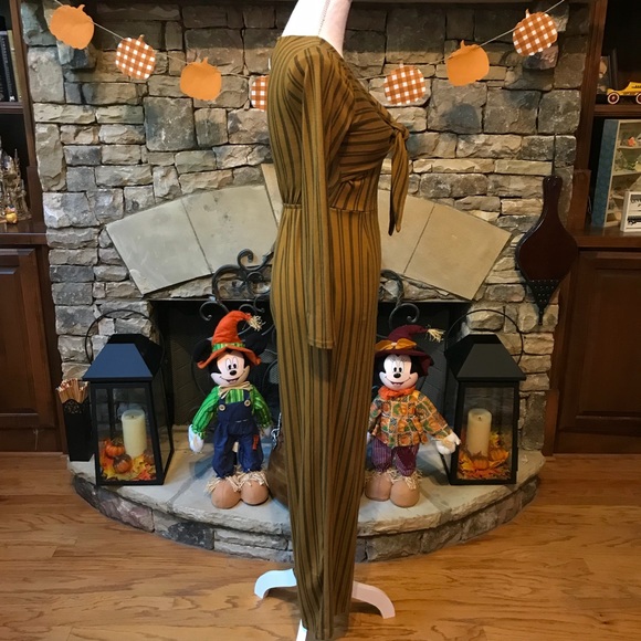 Derek Heart Striped Long Sleeve Jumpsuit Small - Picture 3 of 5